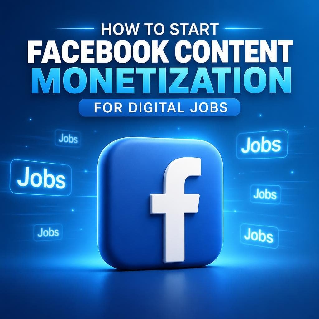How To Start Facebook Content Monetization for Digital Jobs